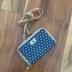 Polka Dot Crossbody Wallet
